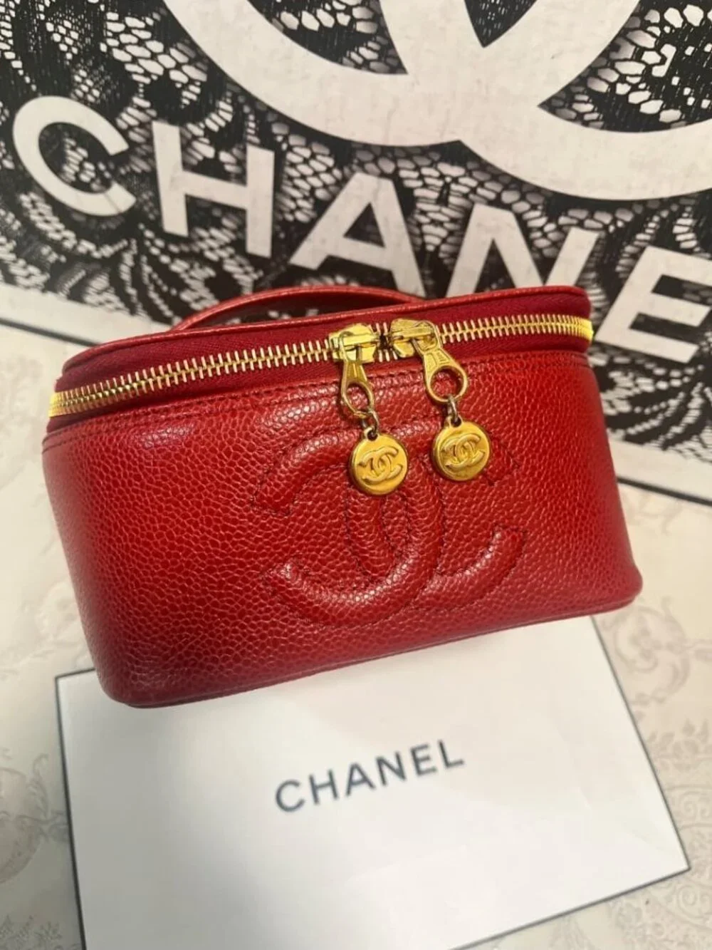 Chanel Vanity Caviar Leather